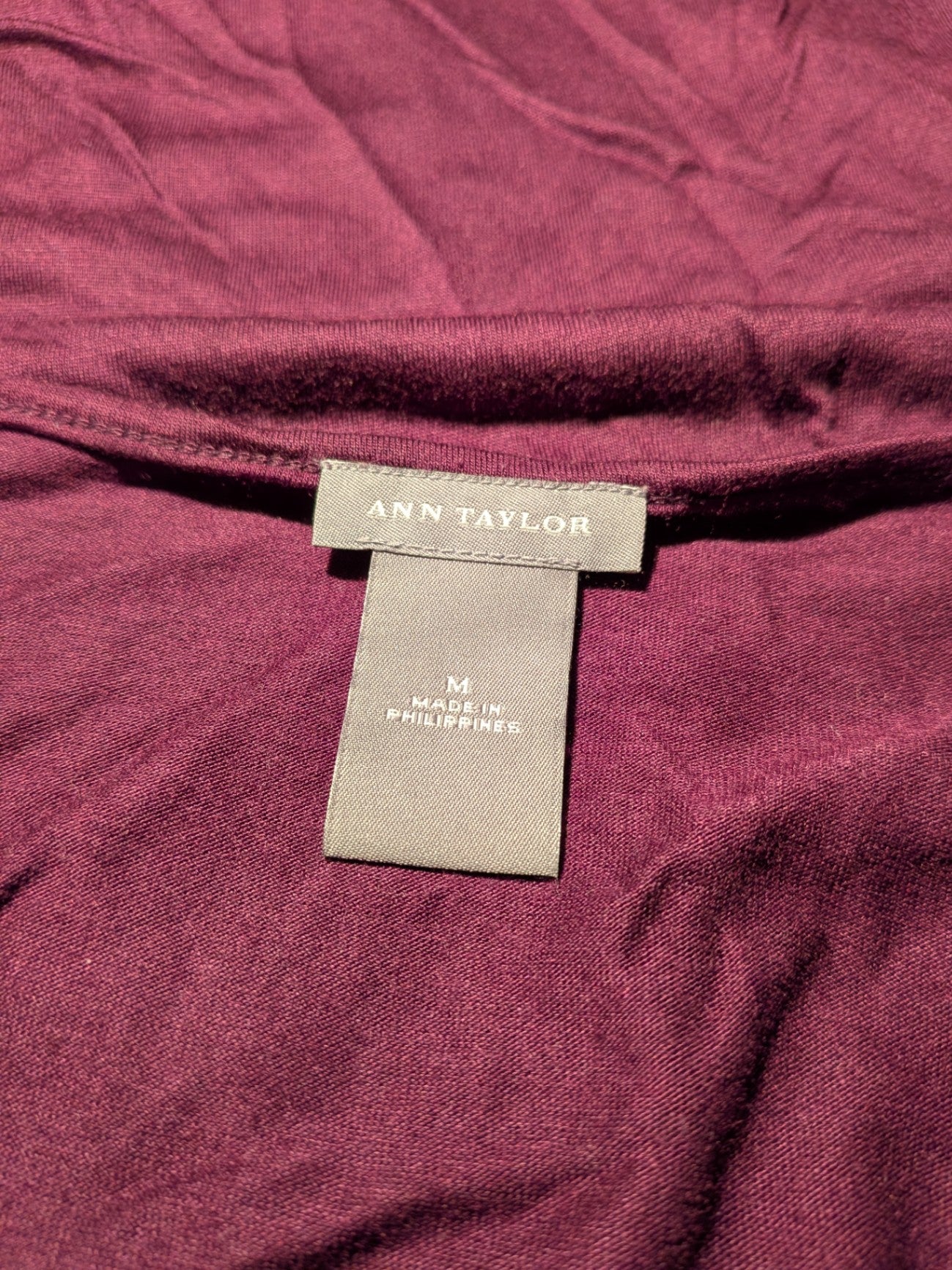 Ann Taylor T-Shirt M Burgundy